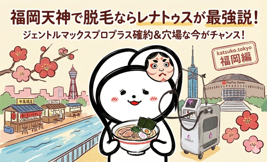 【福岡】医療脱毛が安いクリニックの罠。「ジェントルマックスプロプラス」最安値を叩き出す唯一の裏ワザ