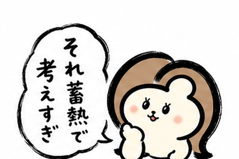 「それ蓄熱で考えすぎ」と諭すカツ子|蓄熱式と熱破壊式の違い