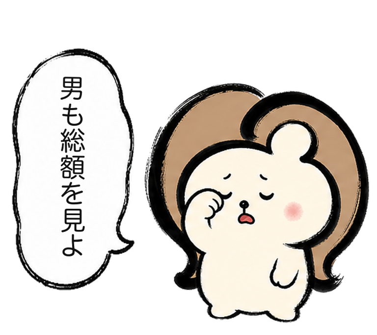 「男も総額を見よ」と呼びかけるカツ子|医療脱毛のメンズ総額料金